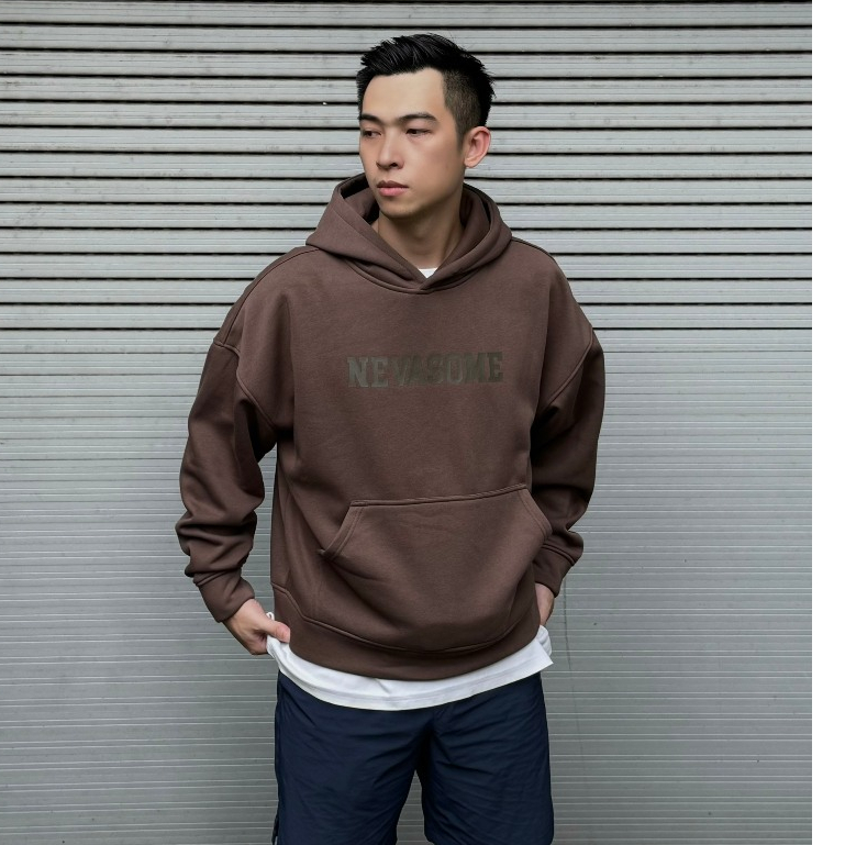 [KHÔNG XÙ] Áo Hoodie Origin Nevasome - Nỉ Lót Lông Cừu Cotton 360 gsm Form Boxy Dài Tay Nam Nữ
