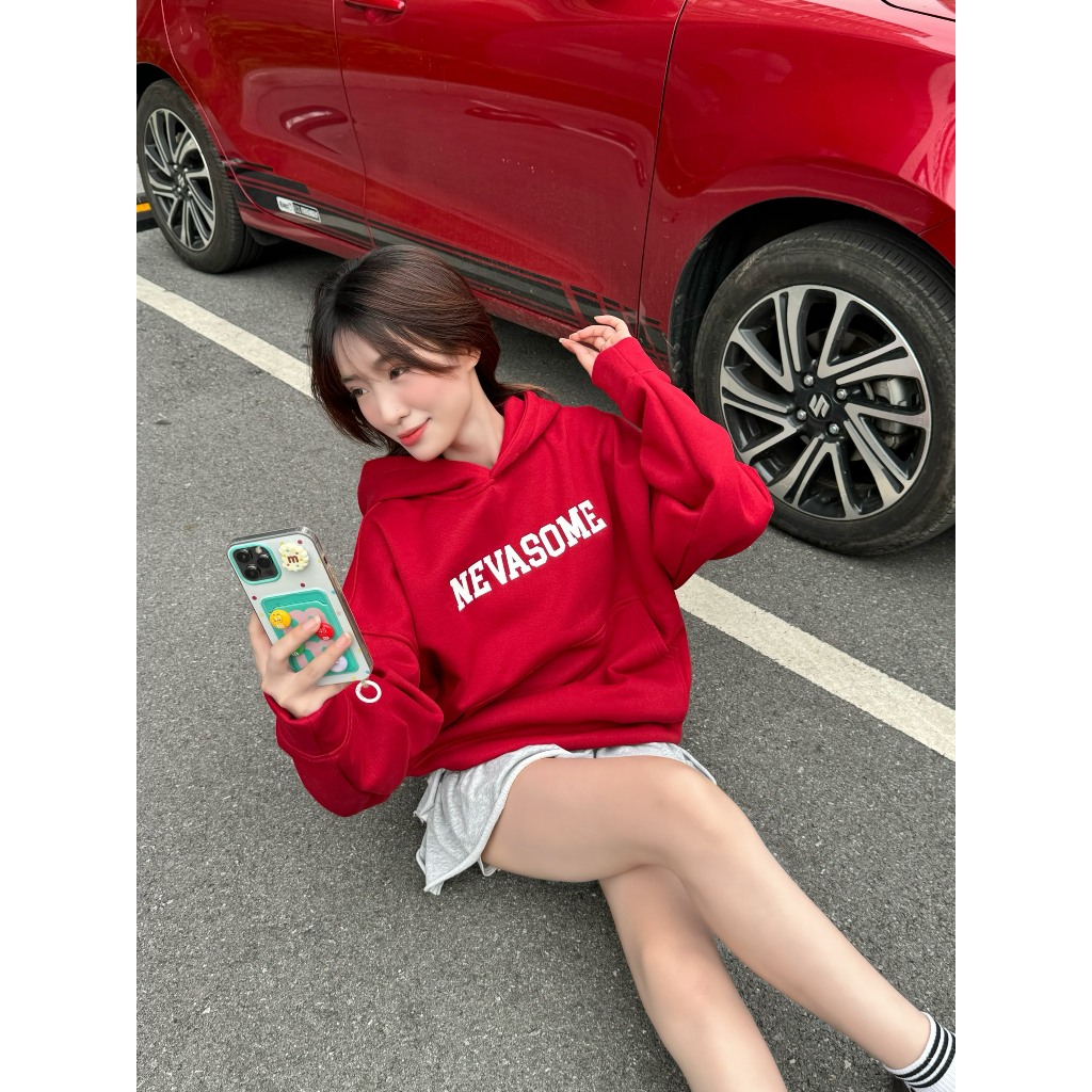 [KHÔNG XÙ] Áo Hoodie Origin Nevasome - Nỉ Lót Lông Cừu Cotton 360 gsm Form Boxy Dài Tay Nam Nữ