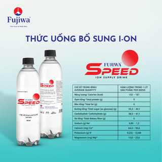 Thùng 24 Chai Fujiwa Speed 390ml - Nước uống bổ sung ion bù điện giải, bù khoáng dành cho người tập thể thao