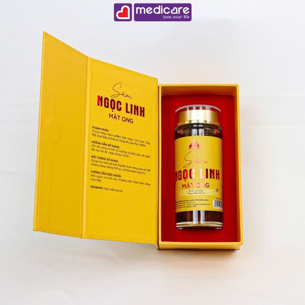Sâm Ngọc Linh Mật Ong TRUONG SINH GROUP tăng cường sức đề kháng hộp 70ml và 380ml