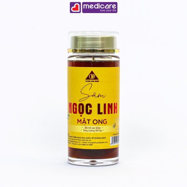 Sâm Ngọc Linh Mật Ong TRUONG SINH GROUP tăng cường sức đề kháng hộp 70ml và 380ml