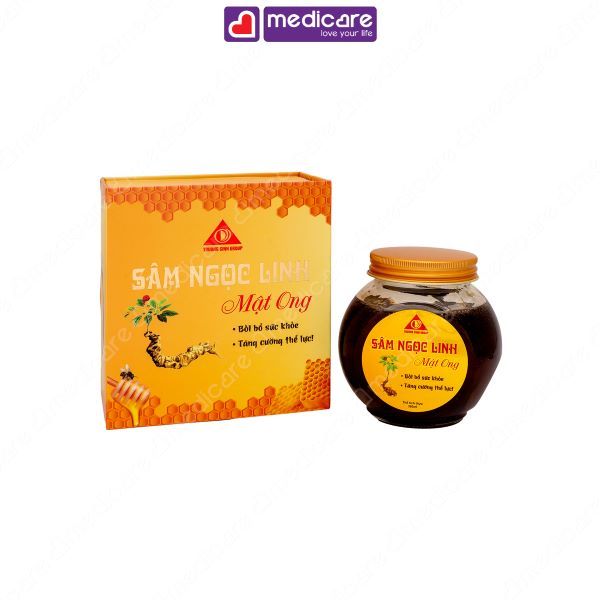 Sâm Ngọc Linh Mật Ong TRUONG SINH GROUP tăng cường sức đề kháng hộp 70ml và 380ml