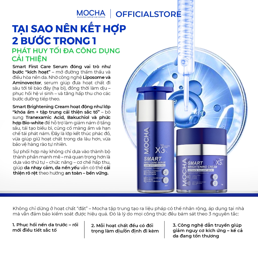 Thiết kế của Trị Nám Biovector Tiêu Chuẩn