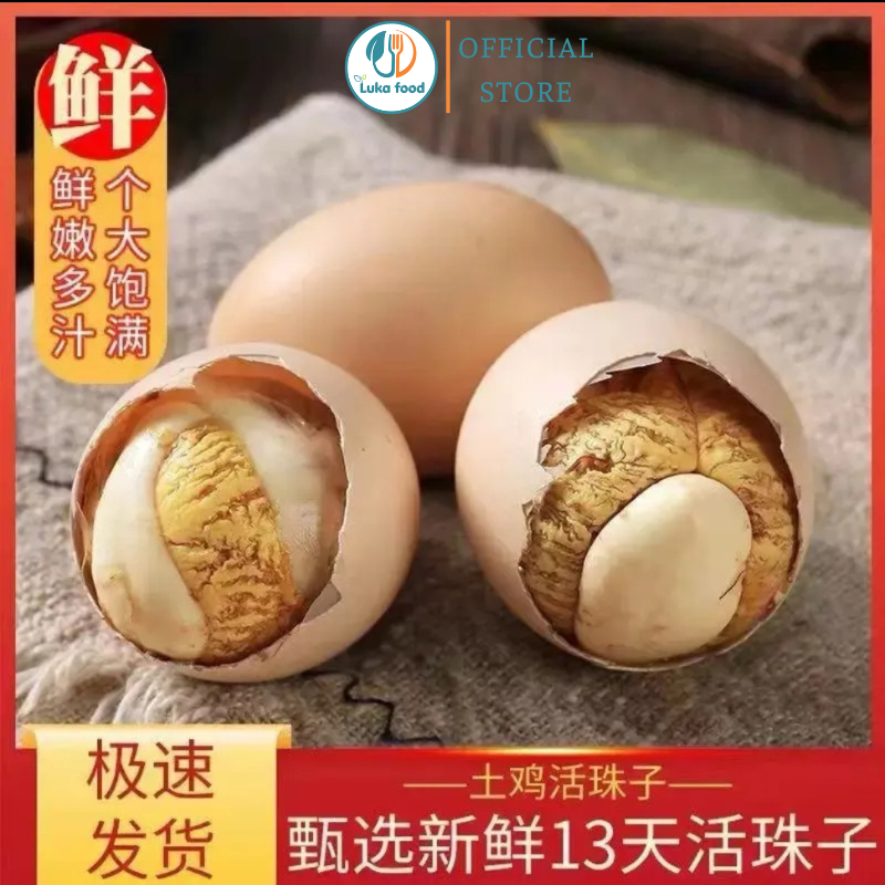 Combo 10 Trứng Gà Lộn Sơn Đông Úp Mề - Hàng Nội Địa Trung Ăn Liền, Béo Ngậy, Bổ Dưỡng, Vị Thơm Bùi, Không Tanh Luka Food