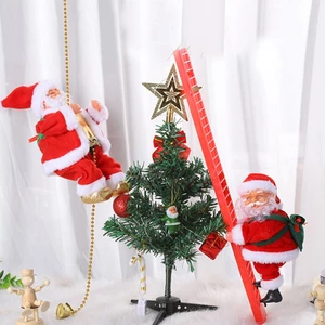 Ông Già Noel Leo Dây Nhảy Dù Tuần Lộc Có Đèn Nhạc Noel Qùa Tặng Trang Trí Giáng Sinh Hot Trend Trang Trí Nhà Cửa-PUHOUSE