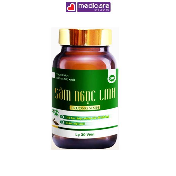 Viên uống Sâm Ngọc Linh TRUONG SINH GROUP hỗ trợ tăng  đề kháng hộp 30 viên