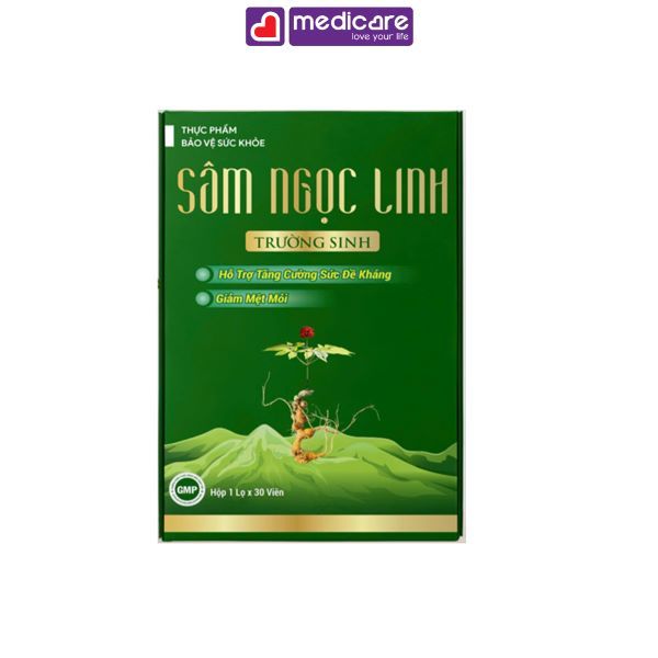 Viên uống Sâm Ngọc Linh TRUONG SINH GROUP hỗ trợ tăng  đề kháng hộp 30 viên