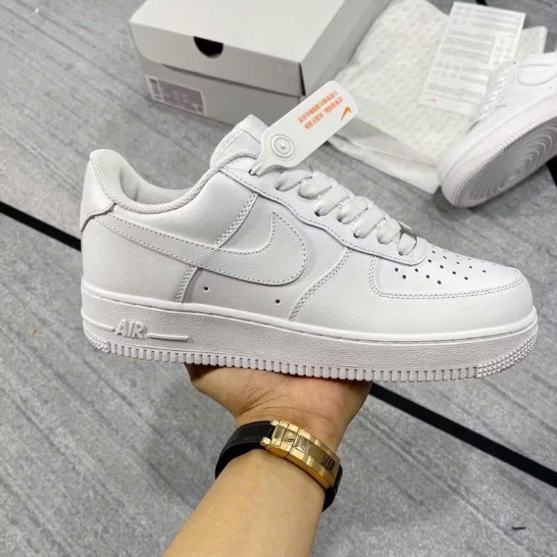 Giày AF1 trắng bản cao cấp, giày Air Force 1 low các phối màu full bill box