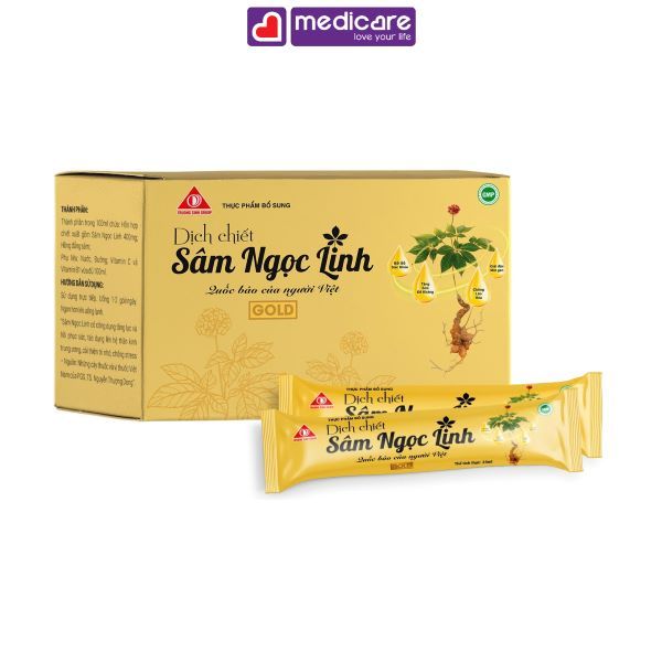 Dịch chiết TRUONG SINH GROUP Sâm Ngọc Linh gold hộp 15 gói
