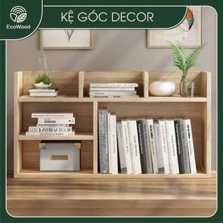 Giá sách để bàn EcoWood, Kệ hồ sơ, kệ gỗ nhiều tầng đa năng, giá để tài liệu văn phòng, gỗ mdf chống nước bền đẹp