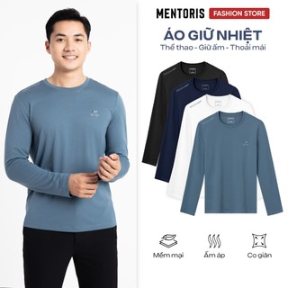 Áo Thun Nam Dài Tay Mentoris Form Regular Fit, Chất Vải Pique Mềm Mịn, Co Giãn, Thoáng Khí MDT2503