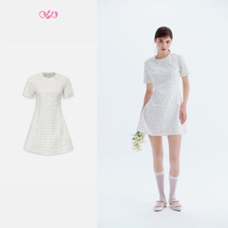 Đầm OLV kiểu linen hoa dáng chữ A Gilda phù hợp đi làm đi chơi