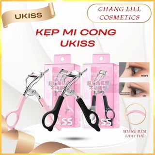 Kẹp Bấm Mi Cong UKISS Quốc Dân Giúp Lông Mi Cong, Tiện Lợi Kèm Đệm Thay Thế