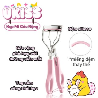 Kẹp Bấm Mi Cong UKISS Quốc Dân Giúp Lông Mi Cong, Tiện Lợi Kèm Đệm Thay Thế