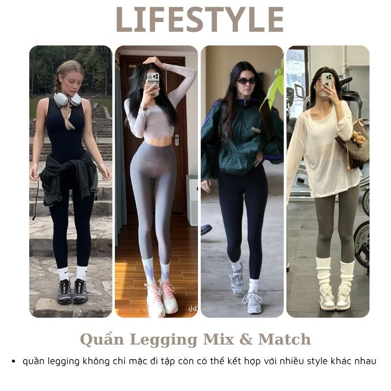 Quần Tập Yoga Gym Nữ TOPBODY Wear Cạp Cao Chống Lộ Siêu Nâng Mông Co Giãn 4 Chiều Ôm Dáng Thoáng Mát QUAYG01