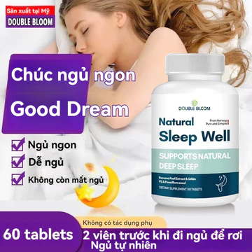 【Hàng có sẵn】Viên hỗ trợ giấc ngủ Melatonin - Nguyên liệu Na Uy, hỗ trợ giấc ngủ tự nhiên Go Sleep