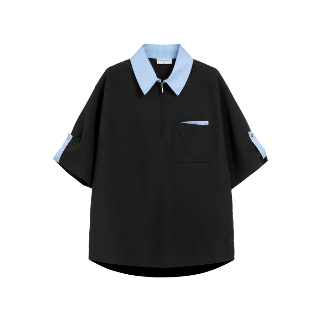 Polo Nam Varon Cổ Bẻ Phối Màu Cá Tính Cotton Lạnh Thanh Lịch, RegularFit Hàn Quốc, Tôn Dáng-SHINGHAI