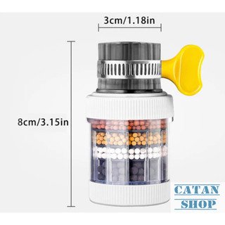 Đầu Lọc Vòi Nước 6 Tầng Hình Trụ Tăng Áp Mạnh Lọc Sạch Nước Sinh Hoạt An Toàn, Dụng Cụ Lọc Nước Tại Vòi