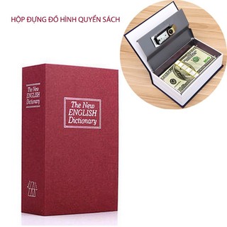 Két sắt mini cở lớn cuốn sách từ điển dùng chìa 18cm x 12cm x 5cm - Két sắt bảo mật hình quyển sách