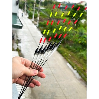 Phao Hố Đấu Mèo Trắng Tự Cân Phao Câu Đài Nano Tăm To 5 Nấc Chiều Dài 50-60cm Phao Câu Cá Cao Cấp