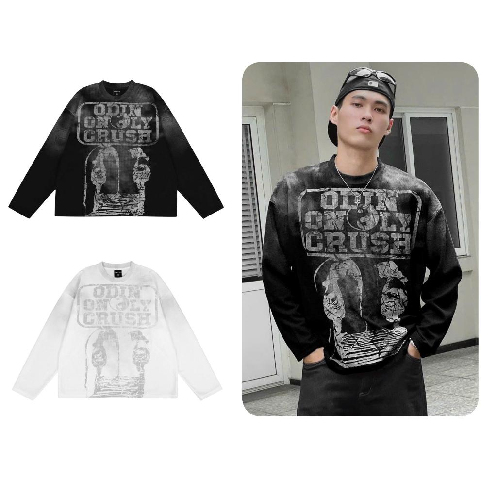 Áo dài tay Waffle Crush Odin Club, Áo longsleeves nam nữ chất liệu vải waffle, form oversize thoải mái