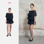 Set OLV đầm voan xuyên thấu dáng babydoll phối jumpsuit 2 dây cá tính Primrose phù hợp đi tiệc — ảnh 1