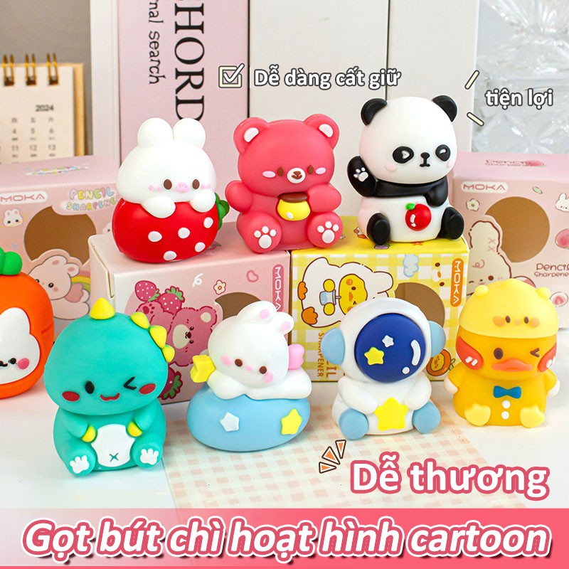 Gọt bút chì hình thú hoạt hình dễ thương – Đồ Gọt bút chì mini cho bé học sinh