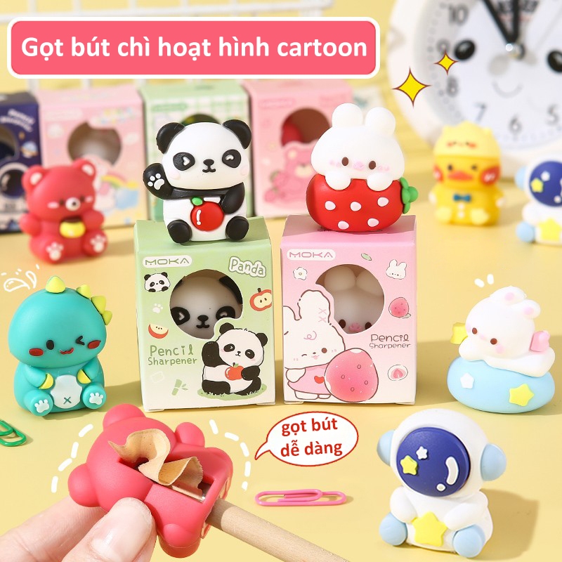 Gọt bút chì hình thú hoạt hình dễ thương – Đồ Gọt bút chì mini cho bé học sinh