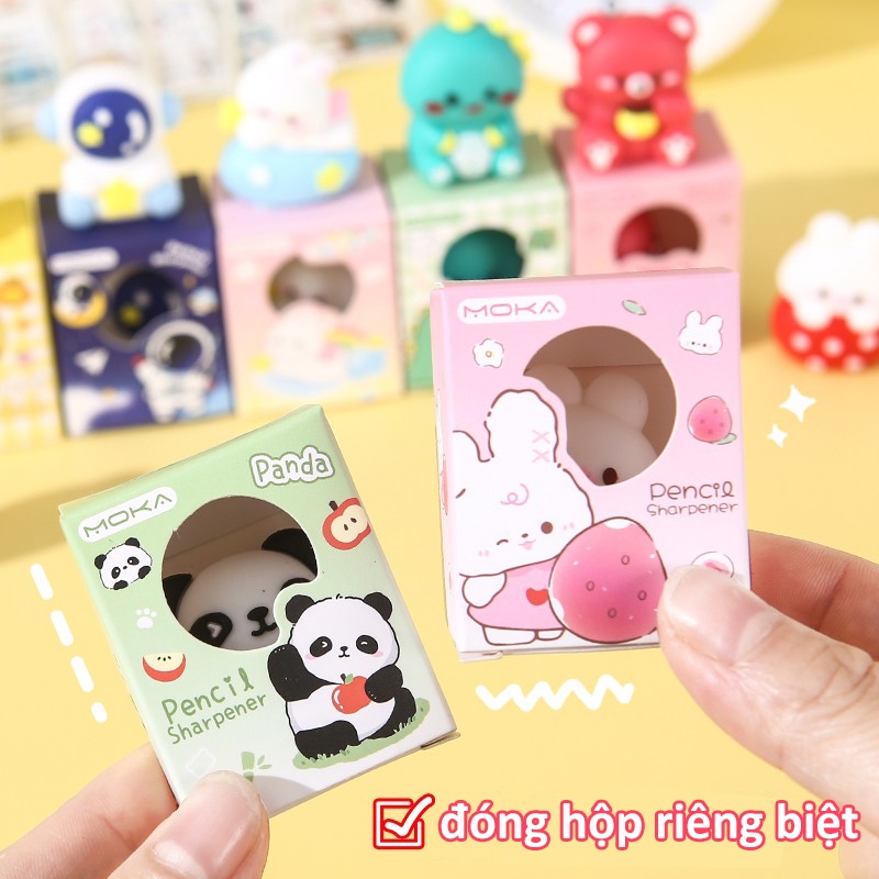 Gọt bút chì hình thú hoạt hình dễ thương – Đồ Gọt bút chì mini cho bé học sinh