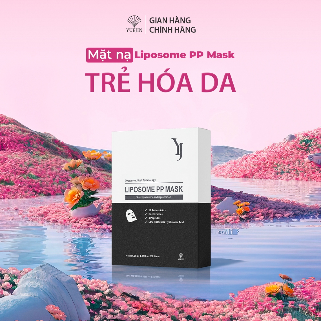 Hộp 10 Miếng Mặt Nạ Liposome PP Mask YJ phục hồi đa tầng, cấp ẩm, giảm ...