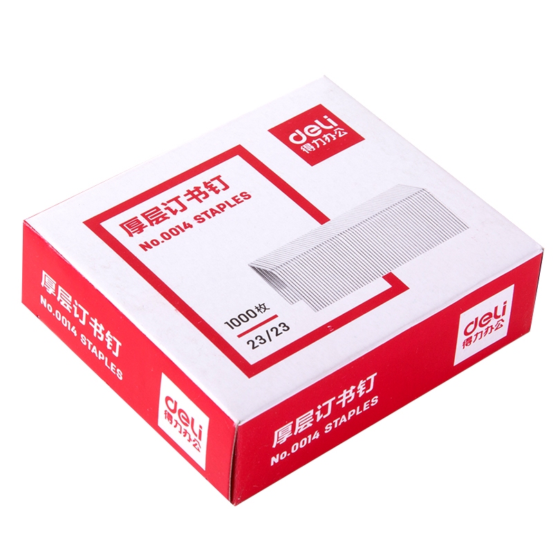 Đạn Ghim Cỡ Đại Deli 23/23 – Chuyên Dùng Văn Phòng, Dập Ghim Lớn, Kẹp 210–240 Tờ A4