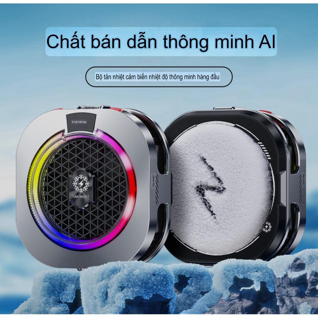 [MỚI] Quạt tản nhiệt sò lạnh TH16 Pro AI (24W)- TH shops- Hỗ trợ làm mát điện thoại/ máy tính bảng