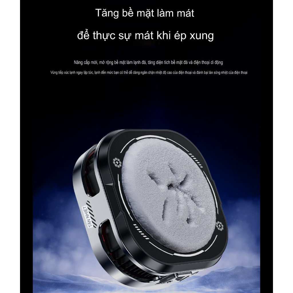 [MỚI] Quạt tản nhiệt sò lạnh TH16 Pro AI (24W)- TH shops- Hỗ trợ làm mát điện thoại/ máy tính bảng