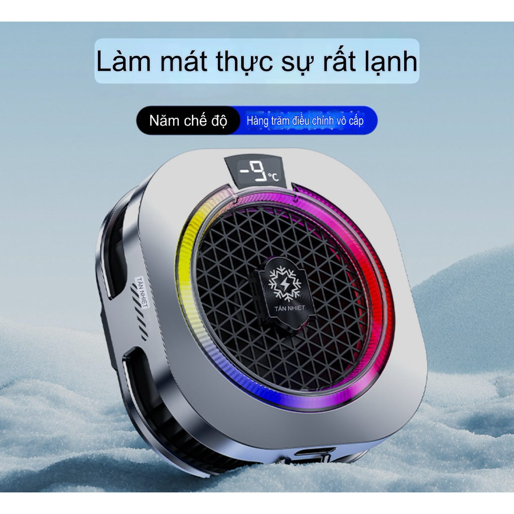 [MỚI] Quạt tản nhiệt sò lạnh TH16 Pro AI (24W)- TH shops- Hỗ trợ làm mát điện thoại/ máy tính bảng