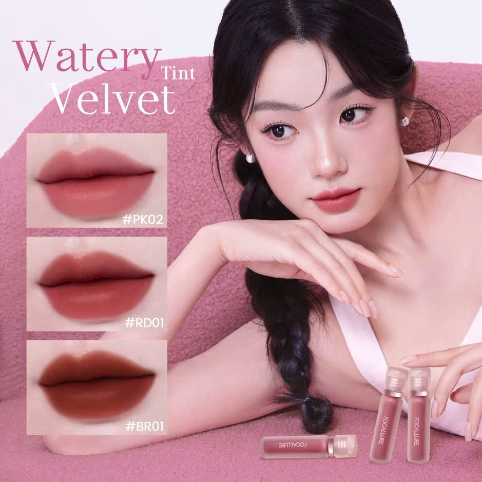 Son FOCALLURE Watery Velvet lip Tint mịn lỳ lâu trôi | NHÍM HOUSE