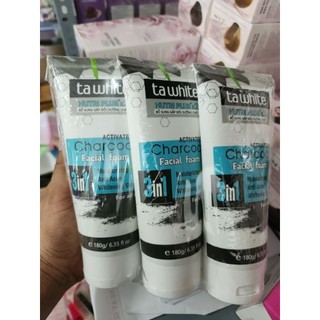 Sữa Rửa Mặt Ta white Làm Sạch Sâu & Ngăn Ngừa Mụn 180ml Than Hoạt Tính