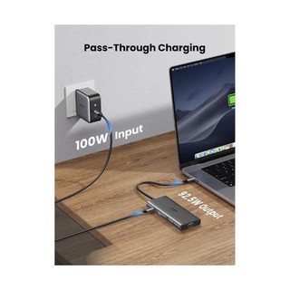 Hub chuyển đổi Type C Ugreen 11 in 1 | AUX 3.5mm | Kết nối Internet Ethernet 1000Mbps | Bảo hành 18 tháng 1 đổi 1 45520