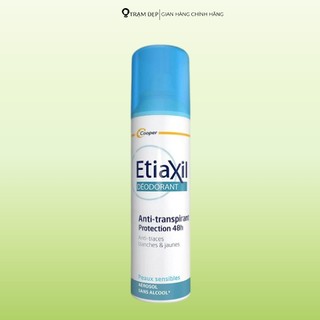 Xịt Khử Mùi  Etiaxil Déodorant Anti-Transpirant 48h Anti-Traces Blanches & Jaunes (150ml)