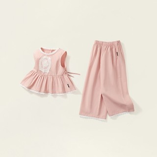 Đồ Bộ Cho Bé Gái, Set Đồ Cho Bé Gái Cách Tiểu Thư Phối Ren Xinh Xắn Chất Liệu Cotton Mềm Mại