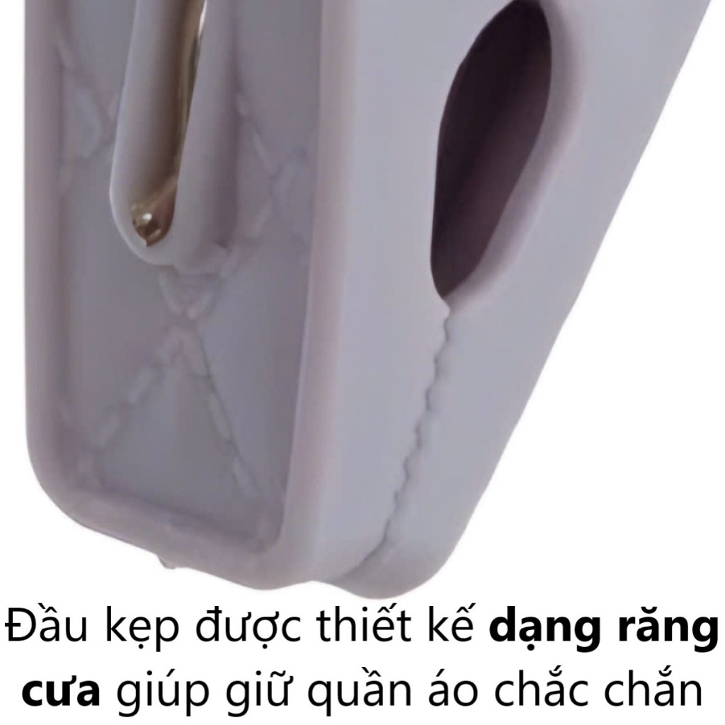 Móc dù chùm đa sắc nhựa VIỆT NHẬT - Tròn, vuông - 12, 18, 24 kẹp - Quần áo bé, vớ, đồ lót 2798/9/00 AMIZIN