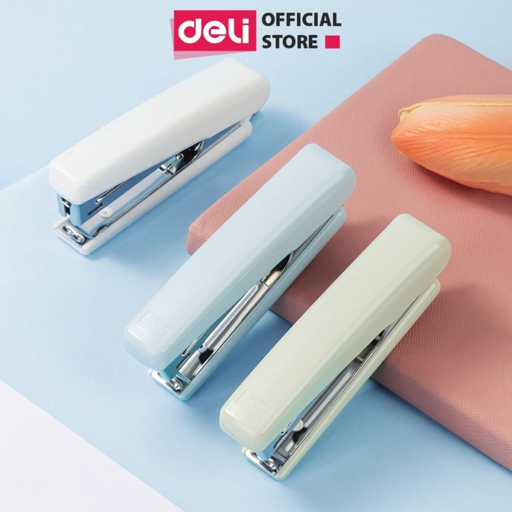 Dập Ghim Mini Deli – Học Sinh & Văn Phòng, Ghim Số 10, 30 Trang, Kèm Gỡ Ghim