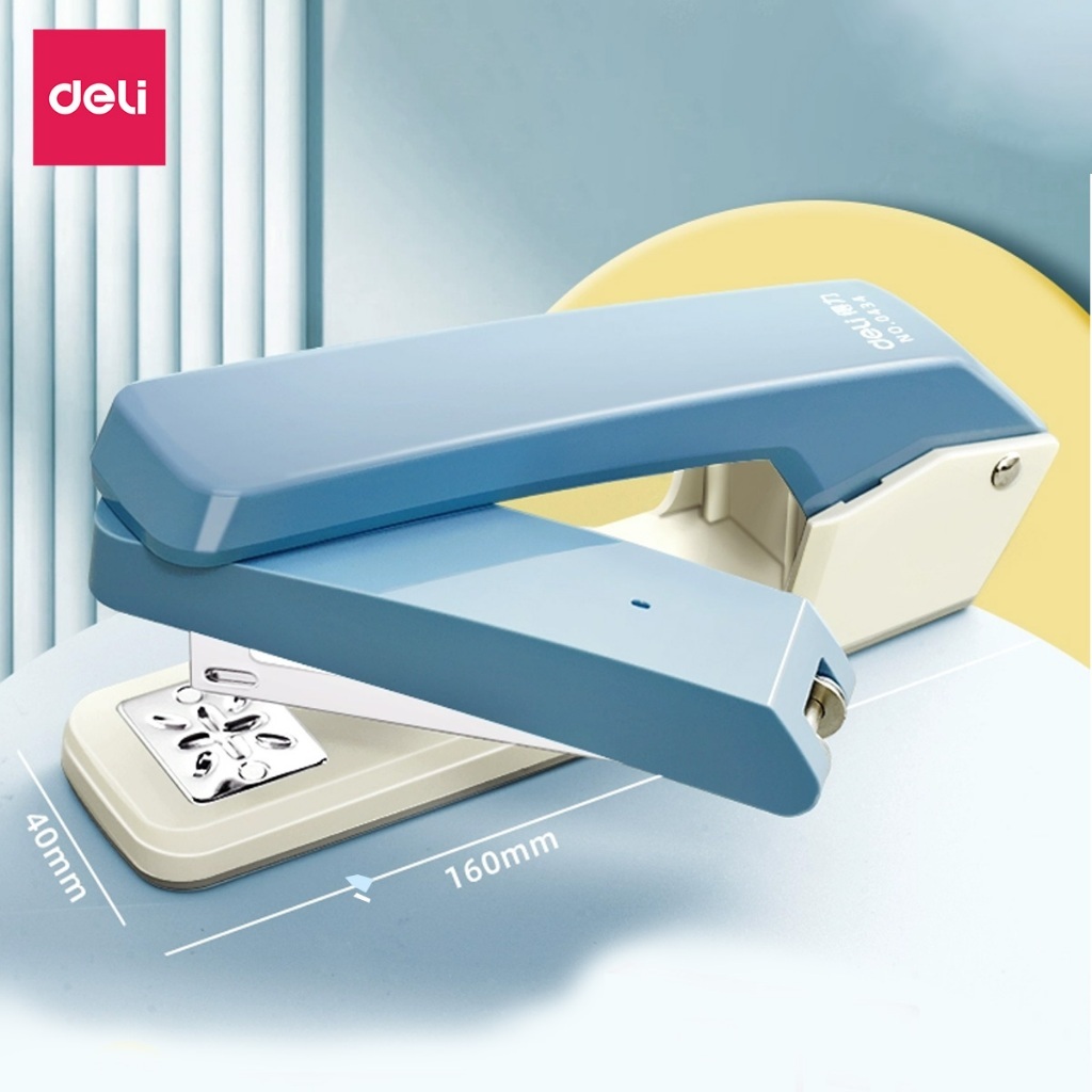 Dập Ghim Xoay Chiều Deli 40 Trang, Chuyên Dụng Văn Phòng, Hỗ Trợ Ghim 24/6 26/6 Tiện Lợi