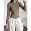 Áo Thun Nữ Tay Dài Cổ Tròn Basic Chất Borip Lụa Co Giãn Ôm Body Giữ Nhiệt Mặc Đi Học & Làm TD01 RUSY
