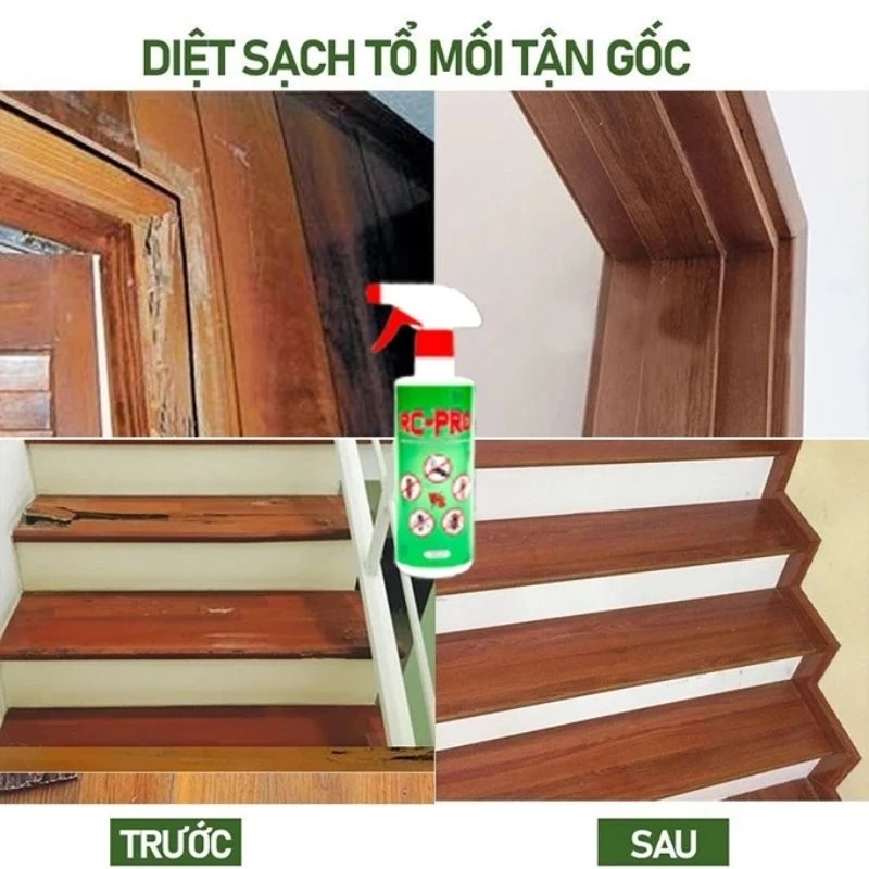 Diệt Mối Mọt Tận Gốc RC-RPO 500ml Nguồn Gốc Thảo Mộc, Diệt Mối Mọt Gỗ, Tủ Bếp, Sàn Gỗ, Vệ Sinh Đồ Gia Dụng