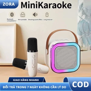 Mini Bluetooth Karaoke Loa cầm tay, loa Bluetooth đa năng, đi kèm micro chất lượng cao.