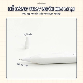 [New 2026] Bút cảm ứng BerPencil Pro Type C dành cho Tablet - Chống chạm nhầm, scribble, chuyển tẩy/ bút by MèoBer