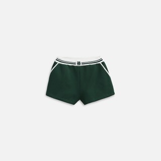 Quần Short Nữ Sporty Contrast Waist, Chất Vải Nỉ Cào Thoải Mái, WQS021 SOME HOW STORE