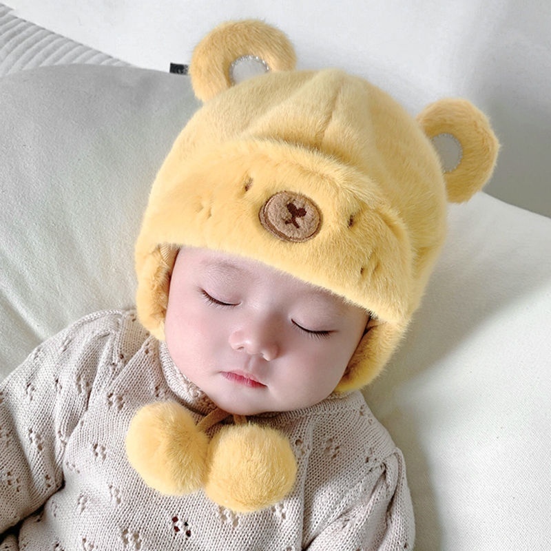 Mũ len cho bé sơ sinh mũ len cho bé trai bé gái Thời trang dễ thương giữ ấm mùa đông thu Hàn Quốc 1 5 tuổi