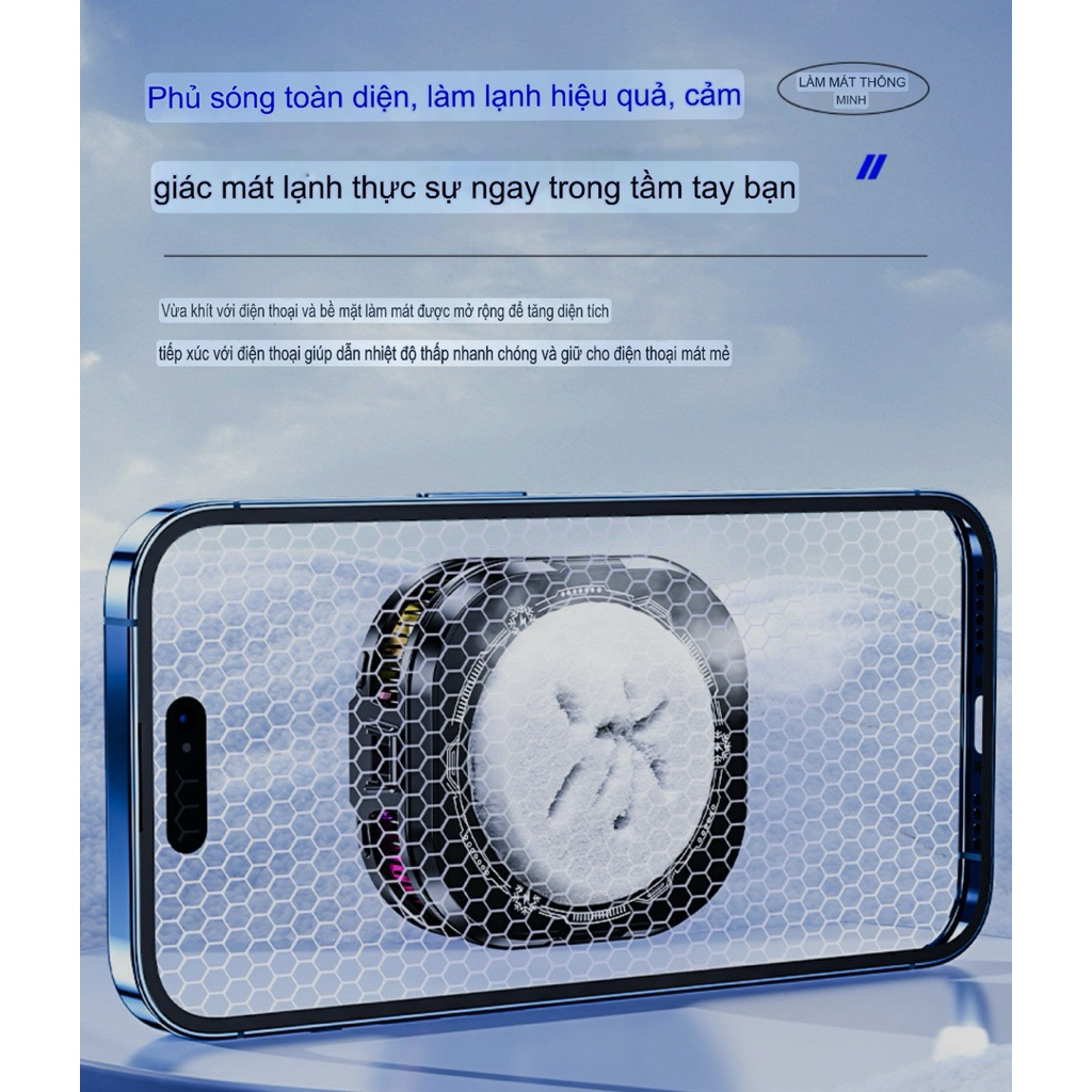 [MỚI] Quạt tản nhiệt sò lạnh TH19 Pro AI (24W)- TH shops- Hỗ trợ làm mát điện thoại/ máy tính bảng