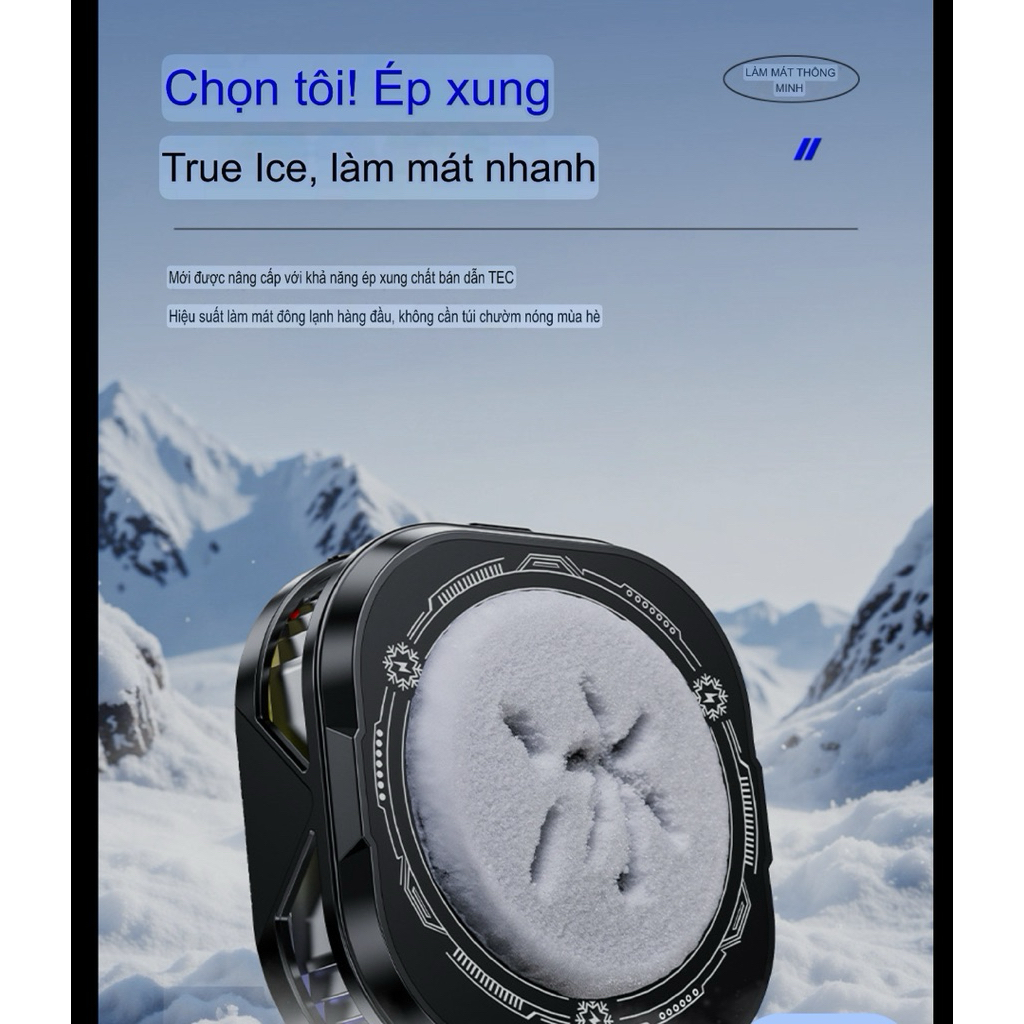 [MỚI] Quạt tản nhiệt sò lạnh TH19 Pro AI (24W)- TH shops- Hỗ trợ làm mát điện thoại/ máy tính bảng